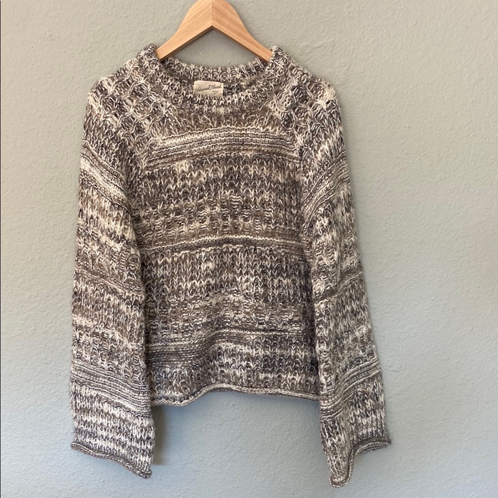 Universal Standard Gray Crew Neck Sweater Relaxed Fit